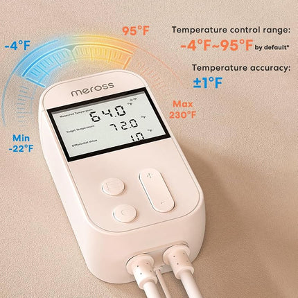 meross - Smart Temperature Controller Thermostat for Heating Control Monitor, Cooling 120V, 15A, 1800W, Works with Apple Home, Alexa, Google Home for crafting