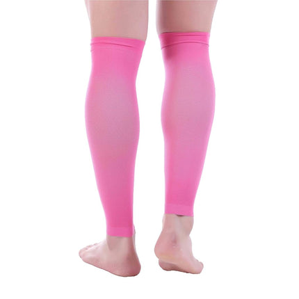 Doc Miller Calf Compression Sleeves for Men & Women, Footless Leg Compression Socks Support for Runners, 15–20mmHg Graduated, Shin Splints, Varicose Veins, Pain Relief & Swelling (1 Pair)