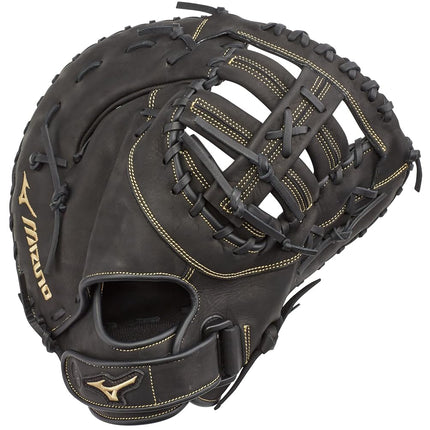 Mizuno GXF50FP MVP Prime Fastpitch Softball First Base Mitts, 13", Right Hand Throw, Worn on Left Hand, Black