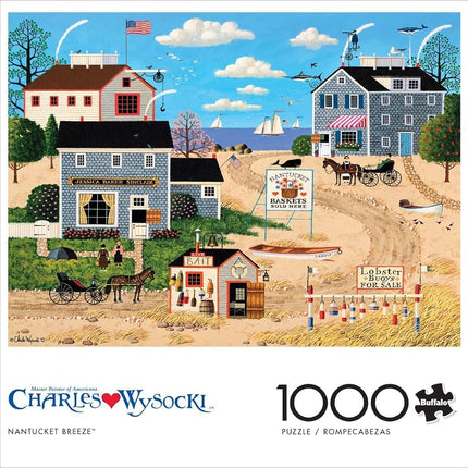 Buffalo Games - Charles Wysocki - Nantucket Breeze - 1000 Piece Jigsaw Puzzle for Adults Challenging Puzzle Perfect for Game Nights - Finished Puzzle Size is 26.75 x 19.75