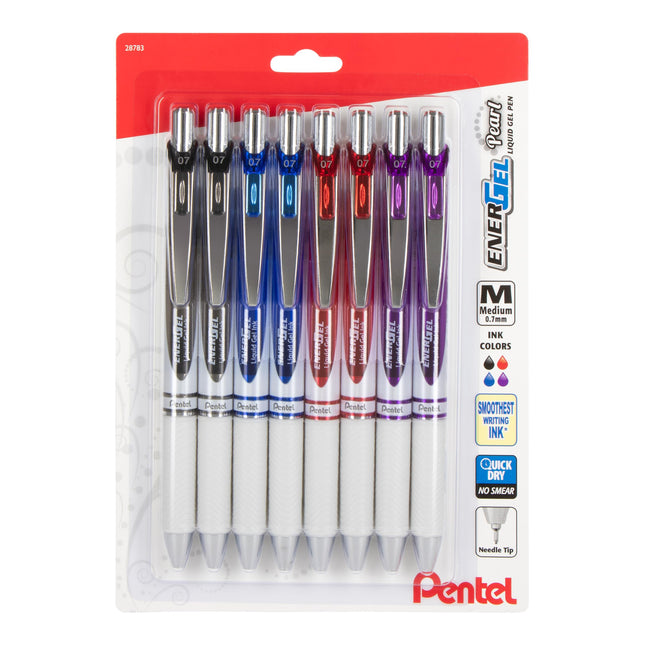EnerGel Pearl Retractable Liquid Gel Pen, Needle T