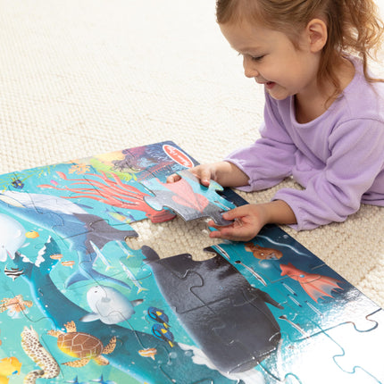 Melissa & Doug New! Underwater 48pc Floor Puzzle