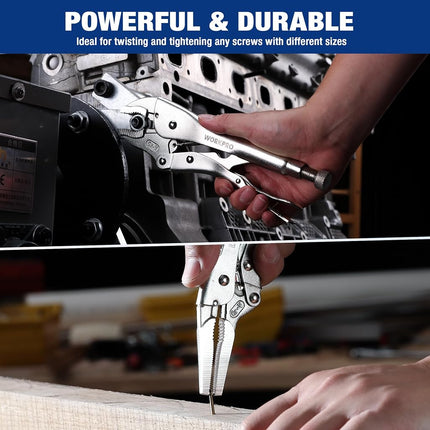 WORKPRO 5-Piece Locking Pliers Set