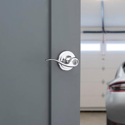 Kwikset 97402-905 Tustin Entry Lever, Polished Chrome