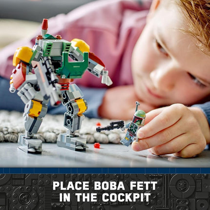 LEGO Star Wars Boba Fett Mech 75369 Buildable Star Wars Action Figure, This Posable Mech Inspired by The Iconic Star Wars Bounty Hunter Features a Buildable Shield, Stud Blaster and Jetpack, 6440295