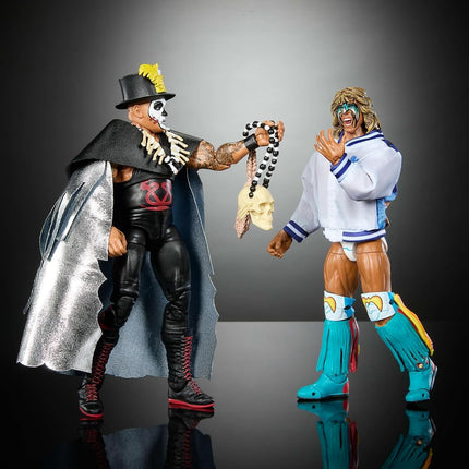 Mattel WWE Ultimate Edition Action Figure 2-Pack, Greatest Grudges '92 Collectible Set with Ultimate Warrior & Papa Shango 6-inch Superstars & Accessories