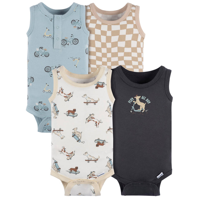 Gerber Baby Boys Multi-pack Sleeveless Onesies Bod