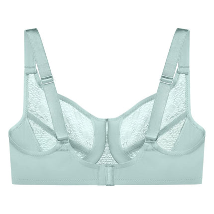Glamorise Lace Comfort Wonderwire Underwire Bra 9855 (Women's & Women's Plus) Jade