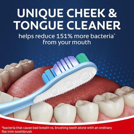 Colgate 360 Whole Mouth Clean Toothbrush, Adult Soft Toothbrushes, 5 Pack