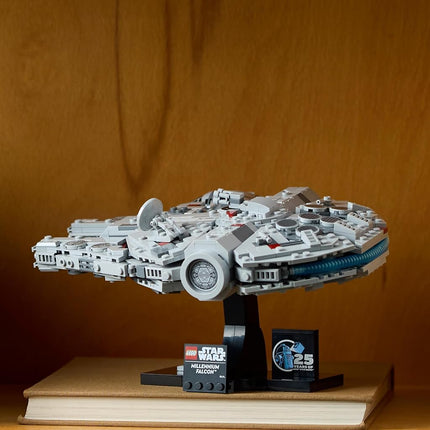 LEGO Star Wars 75375 Millenium Falcon - Collectible Starship Building Set for Adults - incl. a Display Stand & Nameplate for Fun Desk Decor - Gift for A New Hope Fans