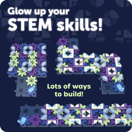 Learning Resources Glowing PatternGears, STEM Construction Gears Toy, Building Set for ages 4+