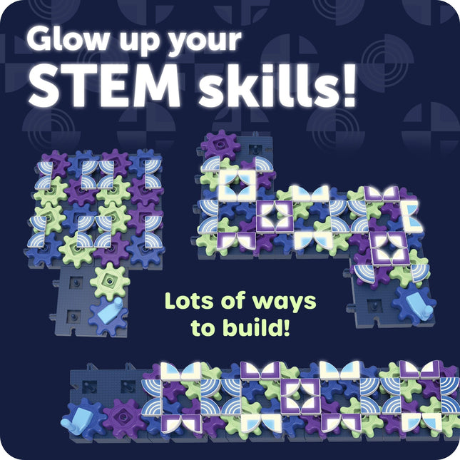 Learning Resources Glowing PatternGears, STEM Construction Gears Toy, Building Set for ages 4+