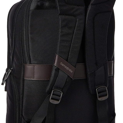 Samsonite Kombi Business Backpack, Black/Brown, 16.25 x 10.5 x 5-Inch, Kombi Business Backpack