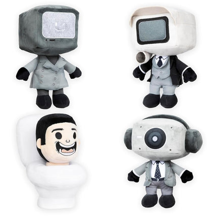 SKIBIDI 1320 Large PDQ Mystery Figures Plush, All-New Collectibles, Officially Licensed Toilet Merch, Multicolour