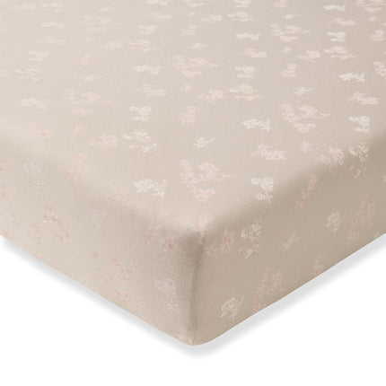 Burt's Bees Baby Essential Organic Cotton Fitted Sheet Breathable Cot Bed and Standard Mattress for Boys and Girls