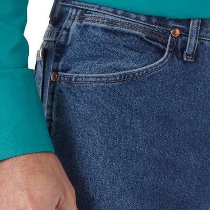 Wrangler Men's Cowboy Cut Slim Fit Jean Jeans, Stonewashed, 30W / 32L