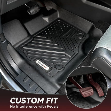 YITAMOTOR Floor Mats Compatible with Honda 2017-2022 CR-V, 1st & 2nd Row All Weather Protection, Black