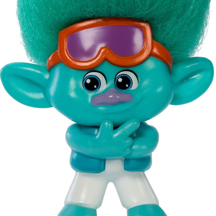Mattel DreamWorks Trolls Band Together BroZone On Tour Set with 5 Small Dolls & Tape Cassette Stand, Collectible Toy Inspired by the Movie, HTH35