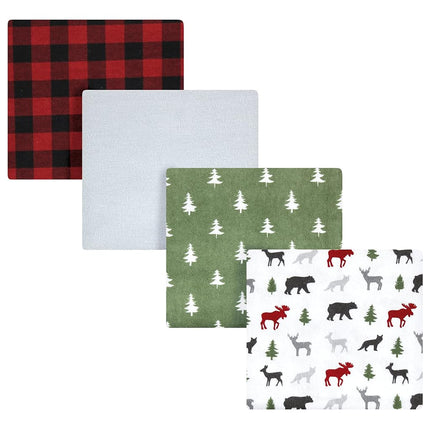 Hudson Baby Unisex Baby Cotton Flannel Receiving B