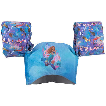 SwimWays The Little Mermaid Swim Trainer, US Coast Guard Approved Life Jacket Kids Life Jacket, Arm Floations and Life Jackets for Kids 35-55 lbs