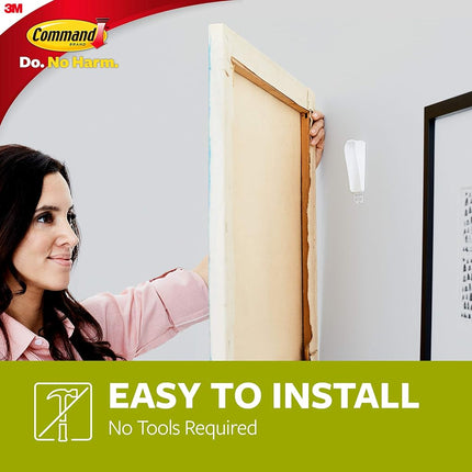 Command PH044-3NA Large Canvas Hangers, Indoor Use, 0
