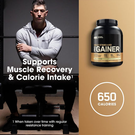 Optimum Nutrition GS Pro Vanilla Weight Gainer Protein Powder 2.31 kg - [packaging may vary]