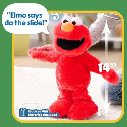 Sesame Street Elmo Slide Singing and Dancing 14-inch Plush