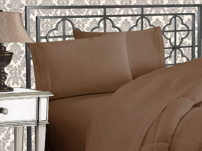 Elegant Comfort 4-Piece 1500 Thread Count Egyptian