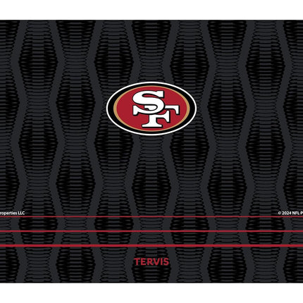 Bouteille d'eau Tervis Venture NFL San Francisco 49ers - Gobelet isotherme à triple paroi "Full Speed", garde les boissons froides et chaudes, 769 ml, acier inoxydable