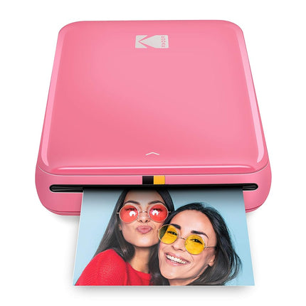 Paquete de regalo: Impresora fotográfica instantánea KODAK Step con Bluetooth/NFC, tecnología ZINK y aplicación KODAK para iOS y Android (rosa)