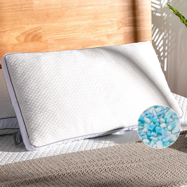 EGOHOME Shredded Memory Foam Pillows, Bed Pillows 