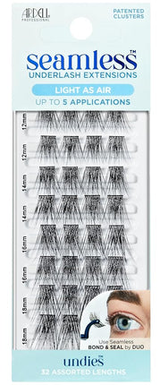 Ardell Seamless Light-as-Air Underlash Extensions - Refill Pack, Natural Lash Clusters, DIY Cluster Eyelash Extensions, Natural Eyelash Clusters, Individual Lashes, 1 Pack