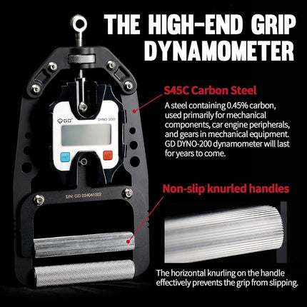 GD DYNO-200 Grip strength tester Digital Hand Dynamometer 200 Kg