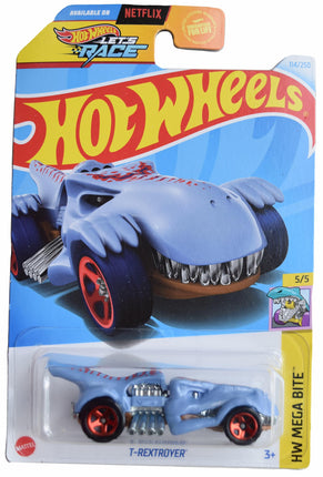 Hot Wheels T-Rextroyer, HW Mega Bite 5/5 [Blue] 11
