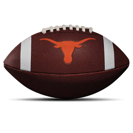 Franklin Sports Texas Longhorns Kids NCAA Youth Football - Official College Team Junior Footballs with Team Logos for Kids - Junior Size PVC Ball - Backyard + Tailgate Ball - 8.5"
