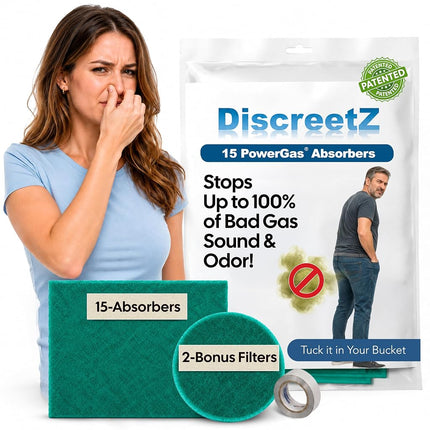 High Absorption Flatulence Eliminators! End Odor & Noise up to 100%! No Flatulence Embarrassment from Diet, Irritable Bowel Syndrome IBS, Diverticulitis, Colitis, Crohns, IBD & Leaky Gut P-15