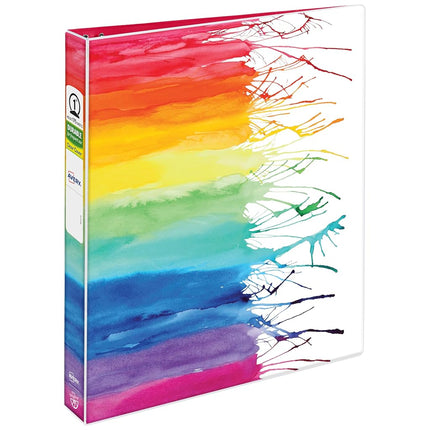 Avery + Amy Tangerine Designer Collection Binder, 1" Round Rings, 175-Sheet Capacity, Assorted Designs, 6 Binders (26880)