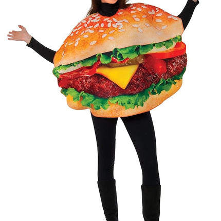 Rubies 810811 Burger Food Adult Costume, Cartoon, 