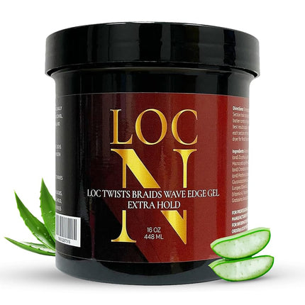 LOCN Extra Hold Gel for Locs, Twists, Braids & Edg