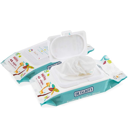 Nuby All Natural Pacifier and Teether Wipes, Vanilla Milk, 48 Count