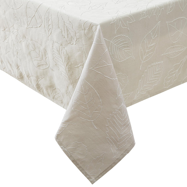 Laura Ashley Tablecloth Raised Woven Embroidered J