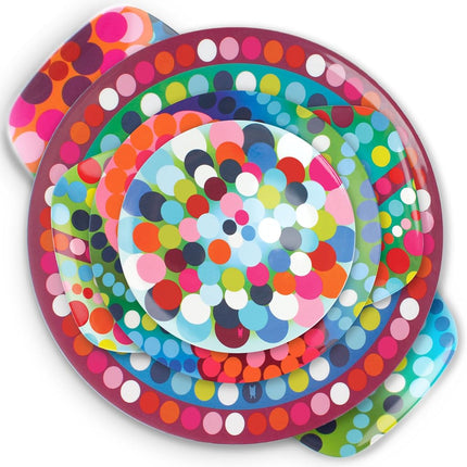 French Bull 9" Melamine Dinnerware Colorful Salad, Side Plate - Bindi