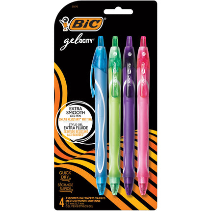 BIC Gel-ocity Quick Dry Retractable Fashion Gel Pe