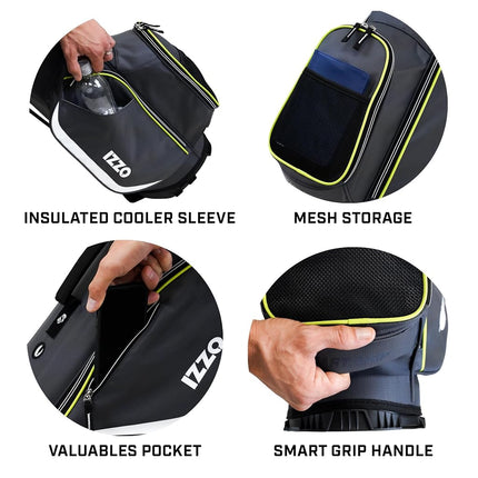 Izzo Golf Izzo Ultra Lite, sac de golf trépied avec double sangle et caractéristiques exclusives, naturel