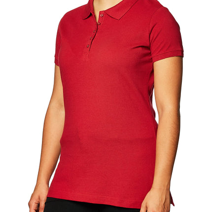 Dickies Women's Pique Polo, Cherry Red, S