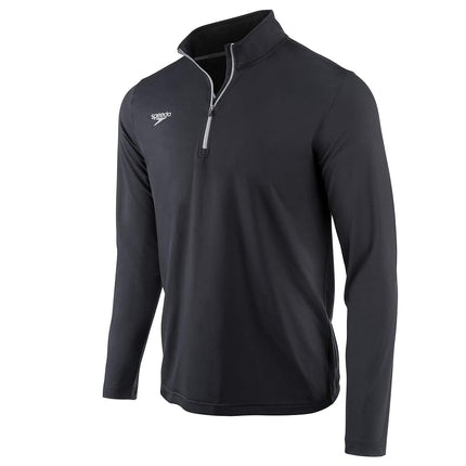 Speedo Unisex-Adult Uv Long Sleeve Shirt Quarter Zip Team Warm Up