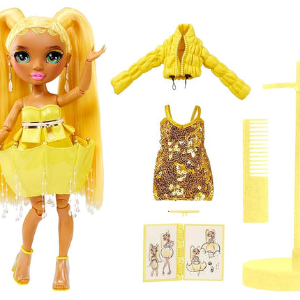 Rainbow High Fantastic Fashion Doll - SUNNY MADISON - Yellow 11” Fashion Doll and Playset with 2 Outfits & Fashion Play Accessories - Great for Kids 4-12 Years Old