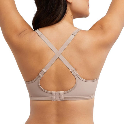 Bali Womens One Smooth U Lace Minimizer Bra, Underwire Full-Coverage Convertible Bra, Evening Blush, 38D