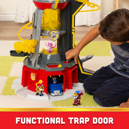 Patrulla Canina, Torre de Vigilancia Gigante con 4 Figuras de Acción Exclusivas de Bonificación, Coche de Juguete, Luces y Sonidos (Exclusivo de Amazon), Juguetes para Niños a Partir de 3 Años
