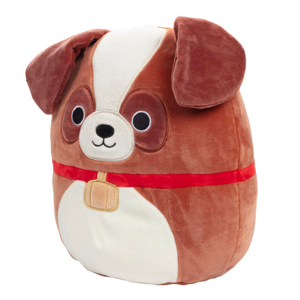 Squishmallows 10" Sassafras the St. Bernard Dog - Officially Licensed Kellytoy Plush - Collectible Soft & Squishy Puppy Stuffed Animal Toy - Add to Your Squad - Gift for Kids, Girls & Boys - 10 Inch